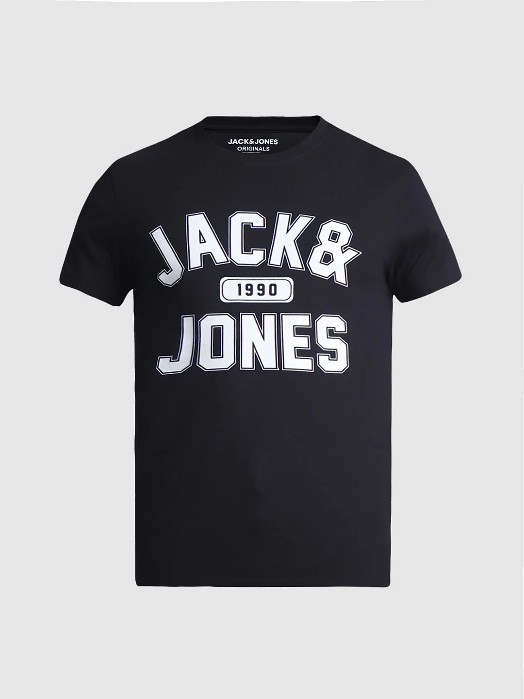 Black Logo Print Crew Neck T-shirt - Image 7