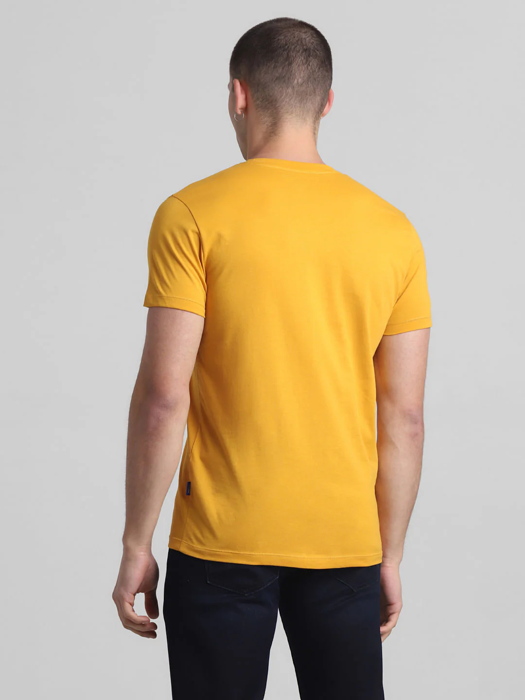 Yellow Varsity Logo Crew Neck T-shirt - Image 4