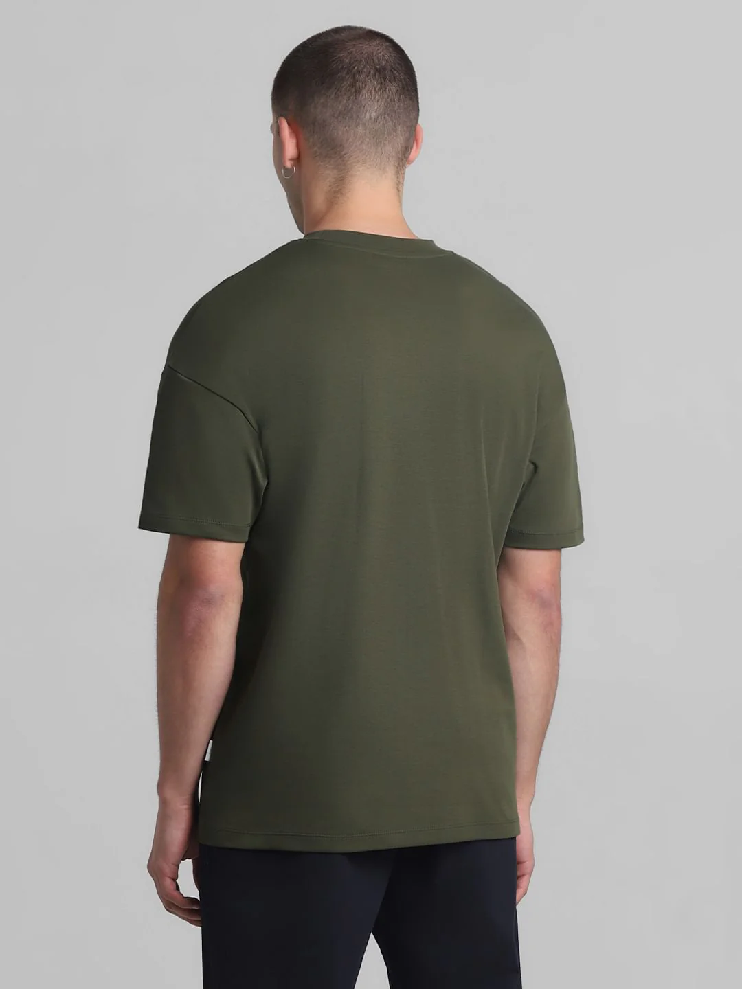 Green Oversized Crew Neck T-shirt - Image 4