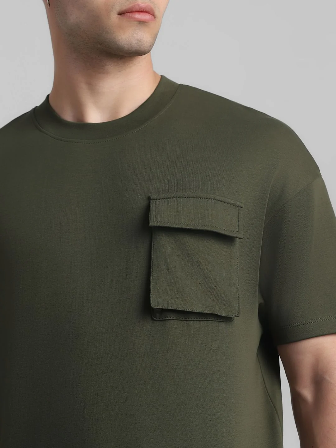 Green Oversized Crew Neck T-shirt - Image 5