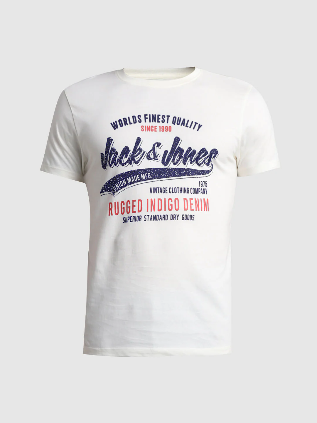 White Logo Print Crew Neck T-shirt - Image 7