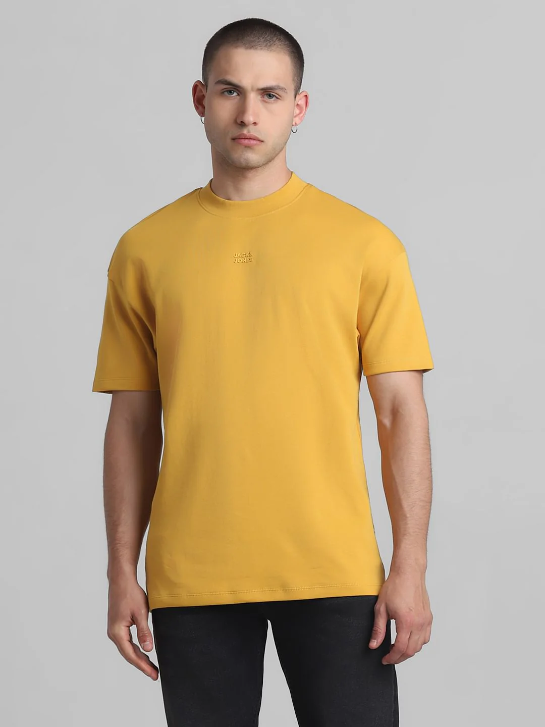 Yellow Oversized Crew Neck T-shirt - Image 2