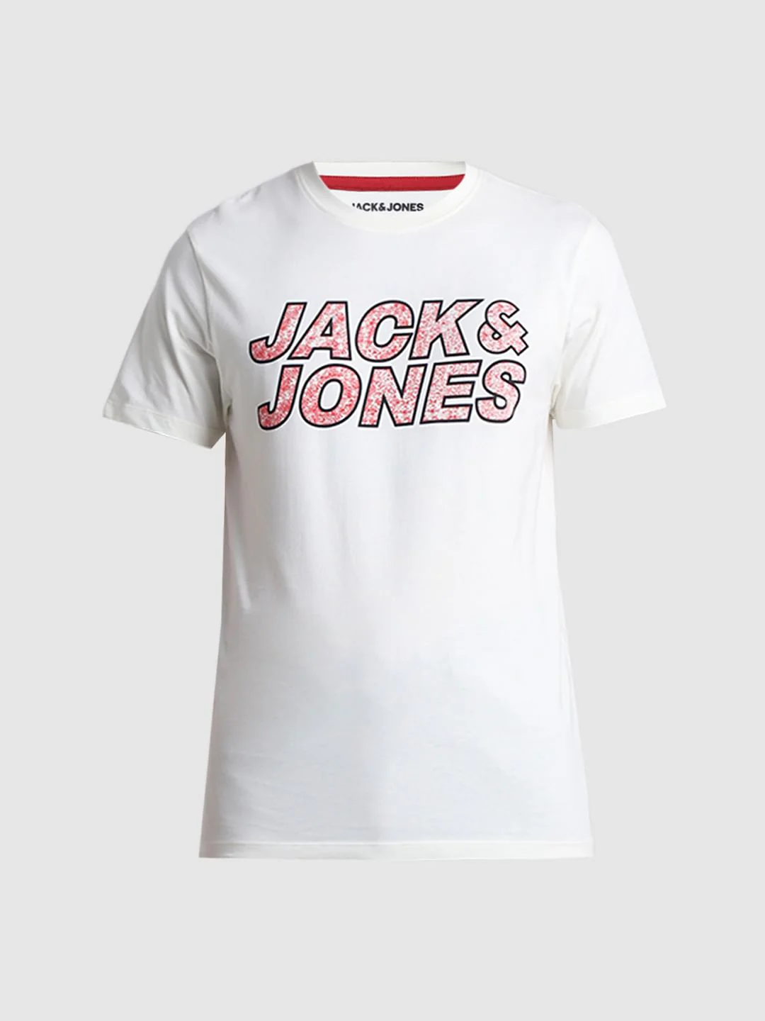 White Logo Print Crew Neck T-shirt - Image 7
