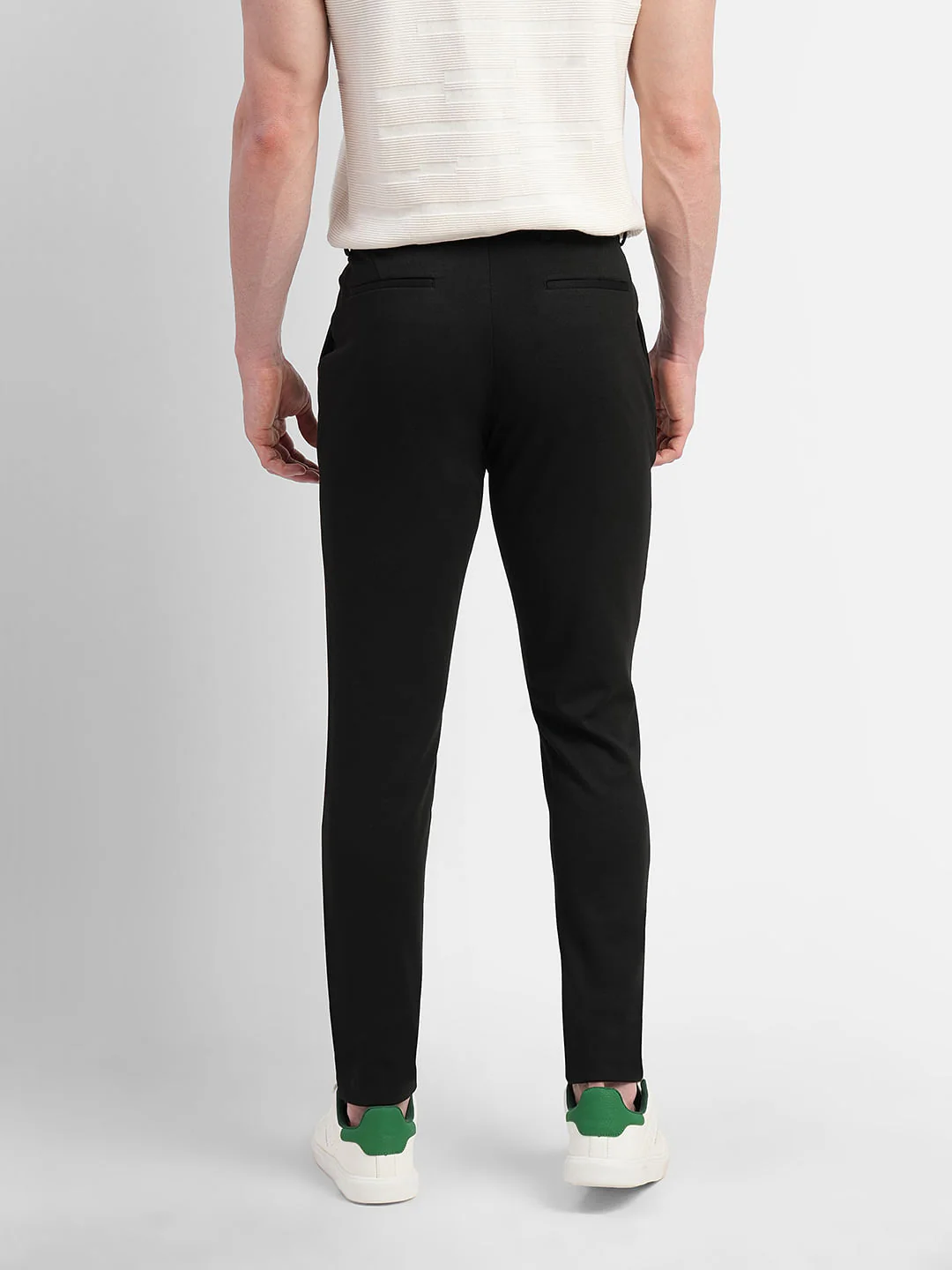 Black Mid Rise Trousers - Image 4