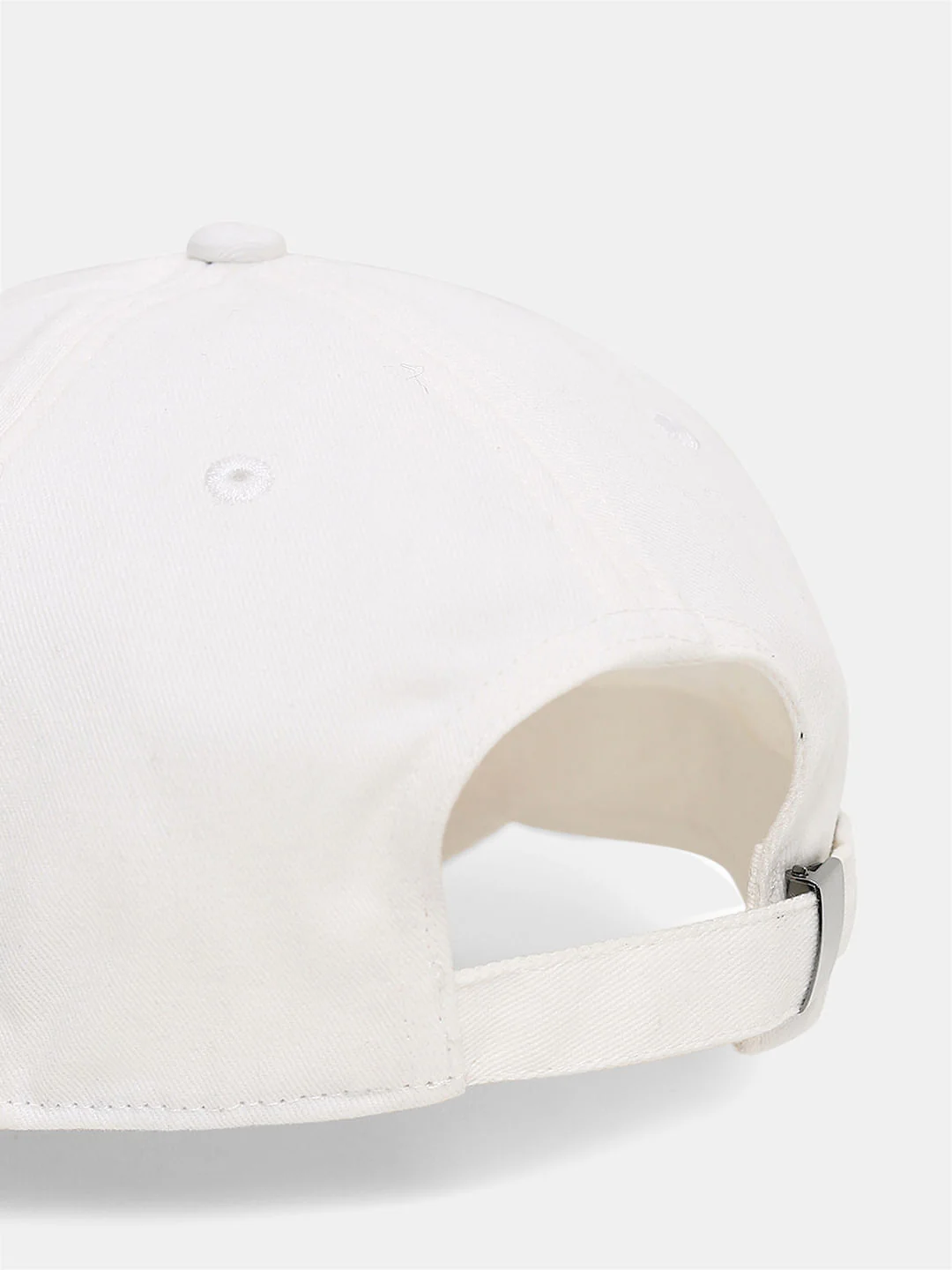 White Logo Printed Cap - Image 5