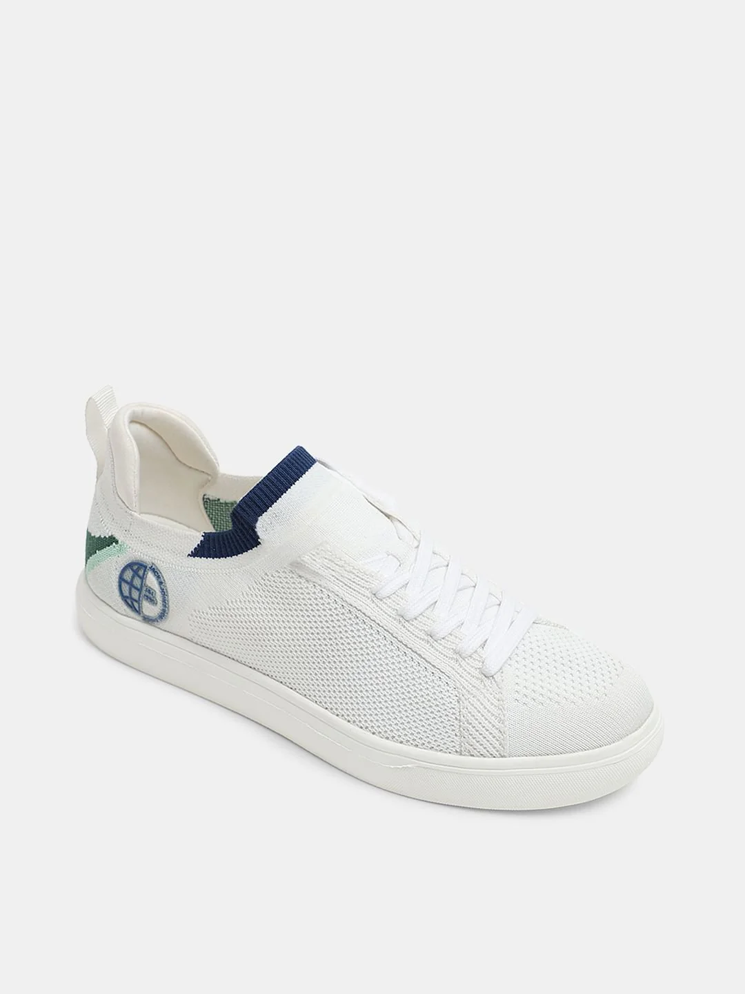 White Knit Sneakers - Image 4