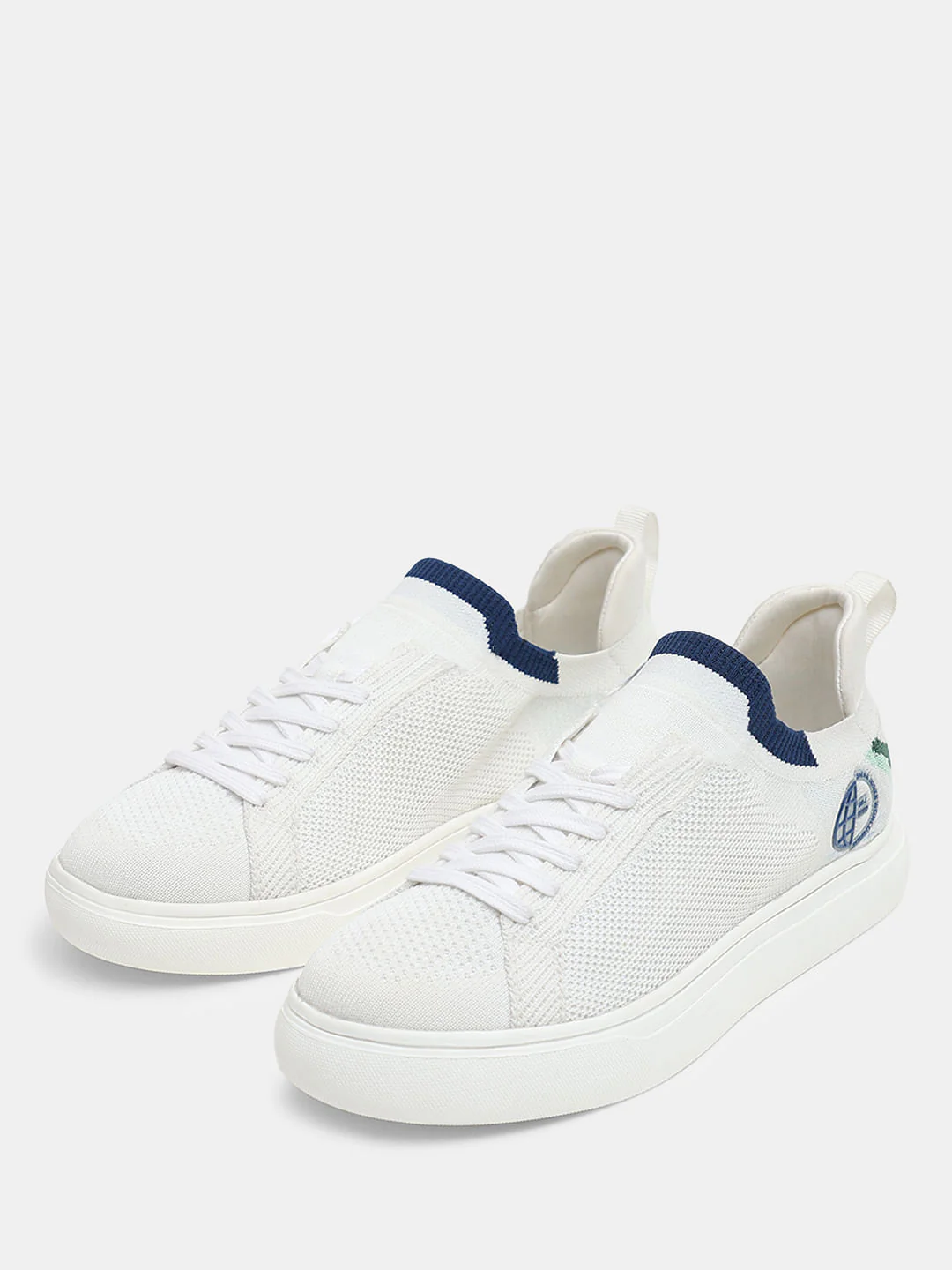 White Knit Sneakers - Image 6