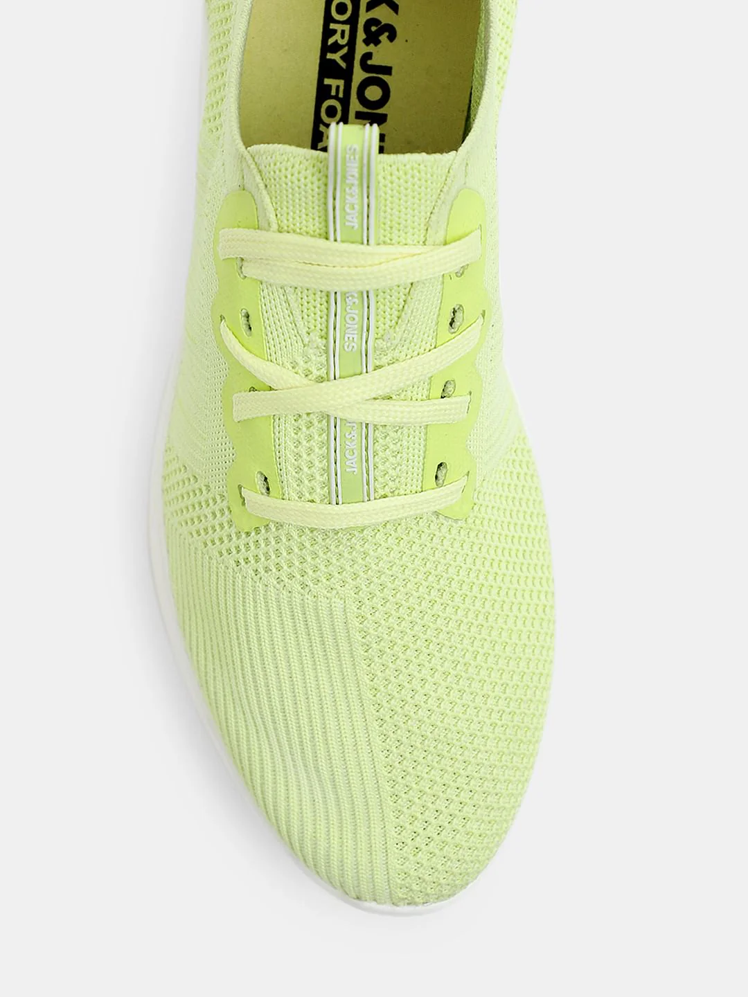 Lime Green Stretch Lace-Up Sneakers - Image 7