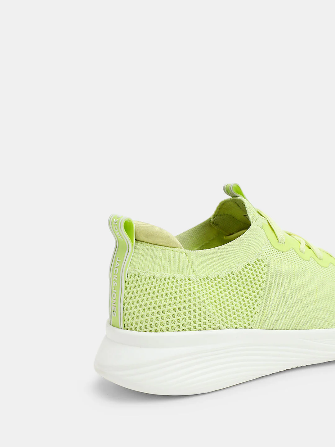 Lime Green Stretch Lace-Up Sneakers - Image 8