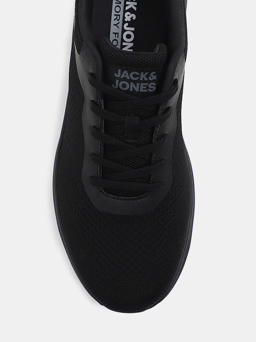 Black Knit Lace-Up Sneakers - Image 7