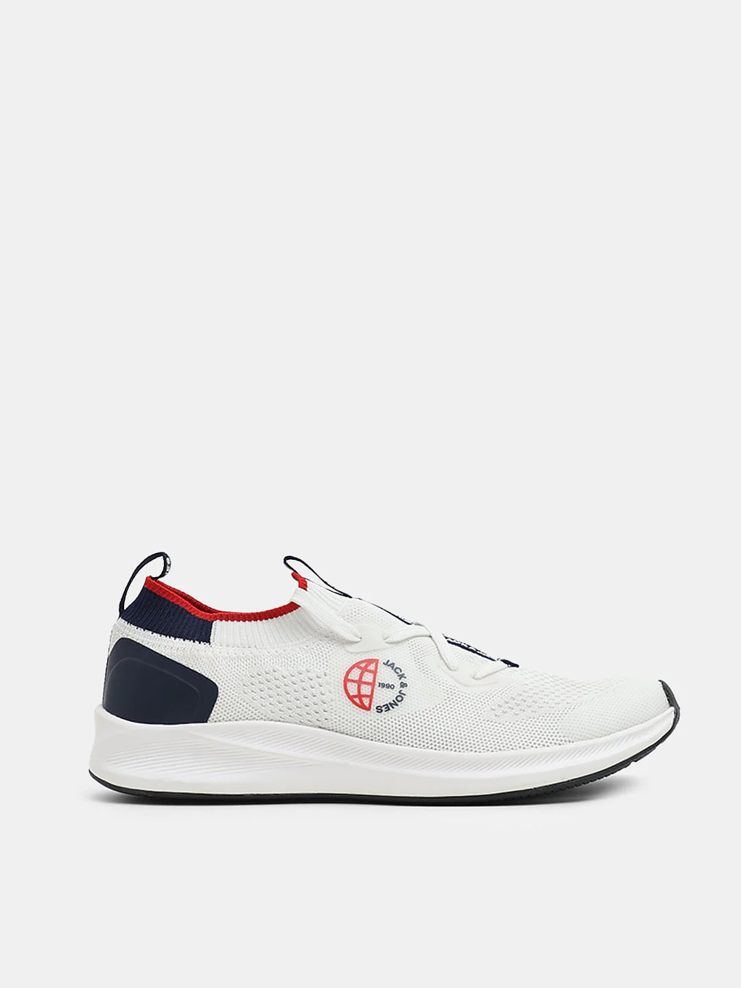 White Knit Slip-On Sneakers - Image 2