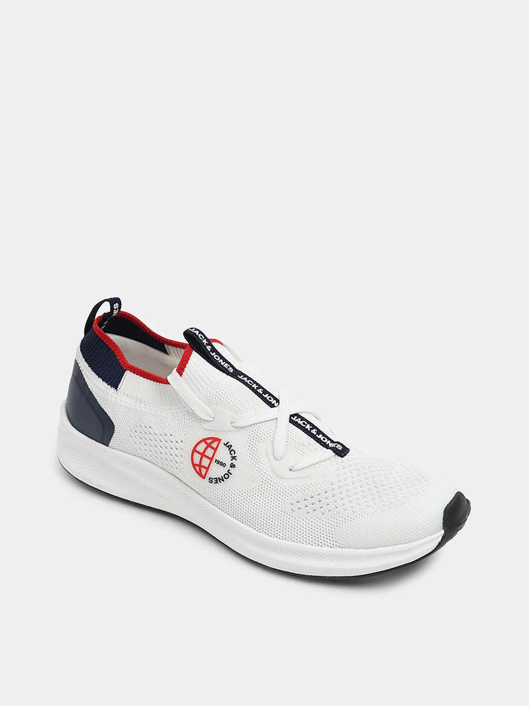 White Knit Slip-On Sneakers - Image 4