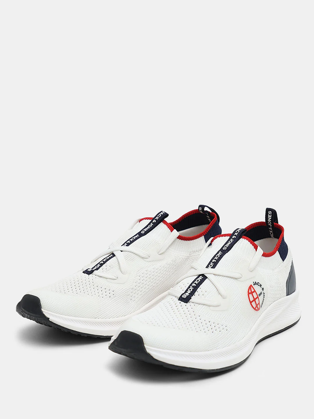 White Knit Slip-On Sneakers - Image 6
