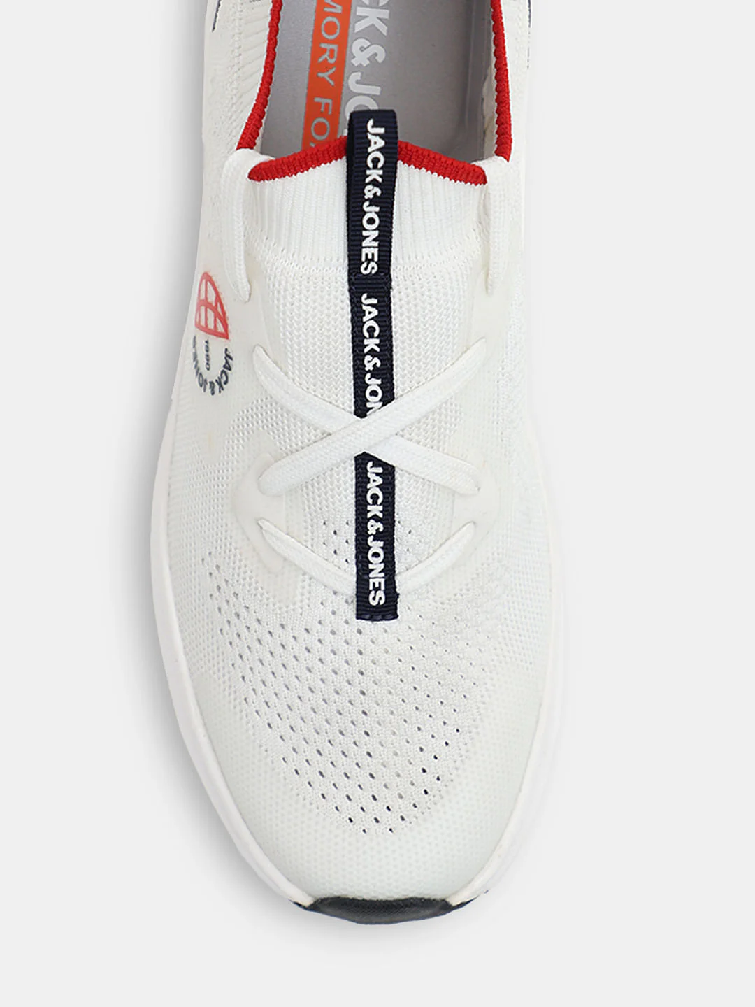 White Knit Slip-On Sneakers - Image 7