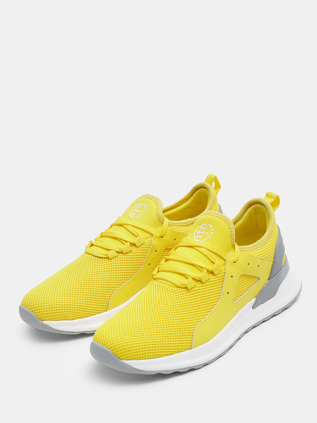 Yellow Knit Lace-Up Sneakers - Image 6