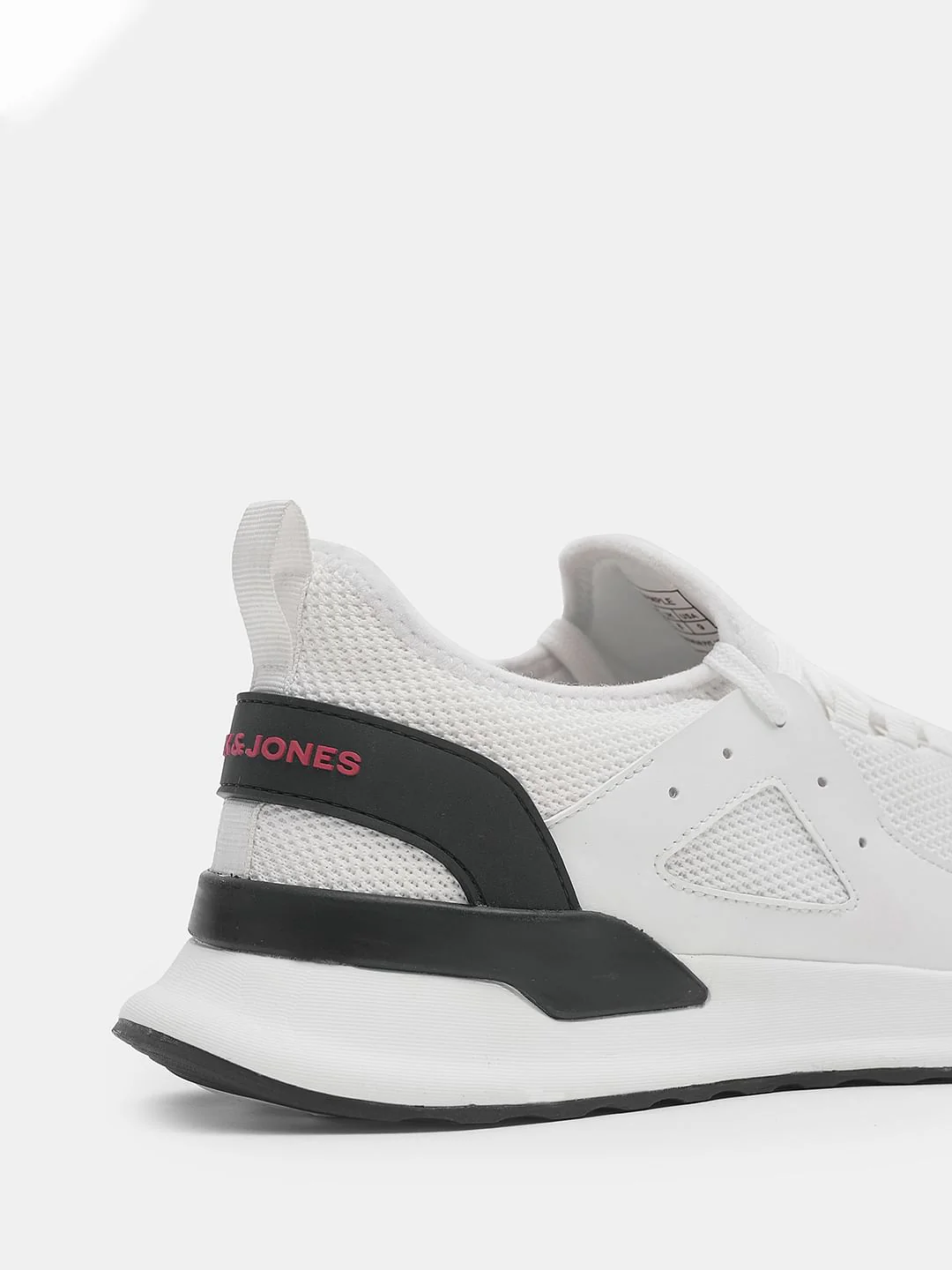 White Knit Lace-Up Sneakers - Image 8