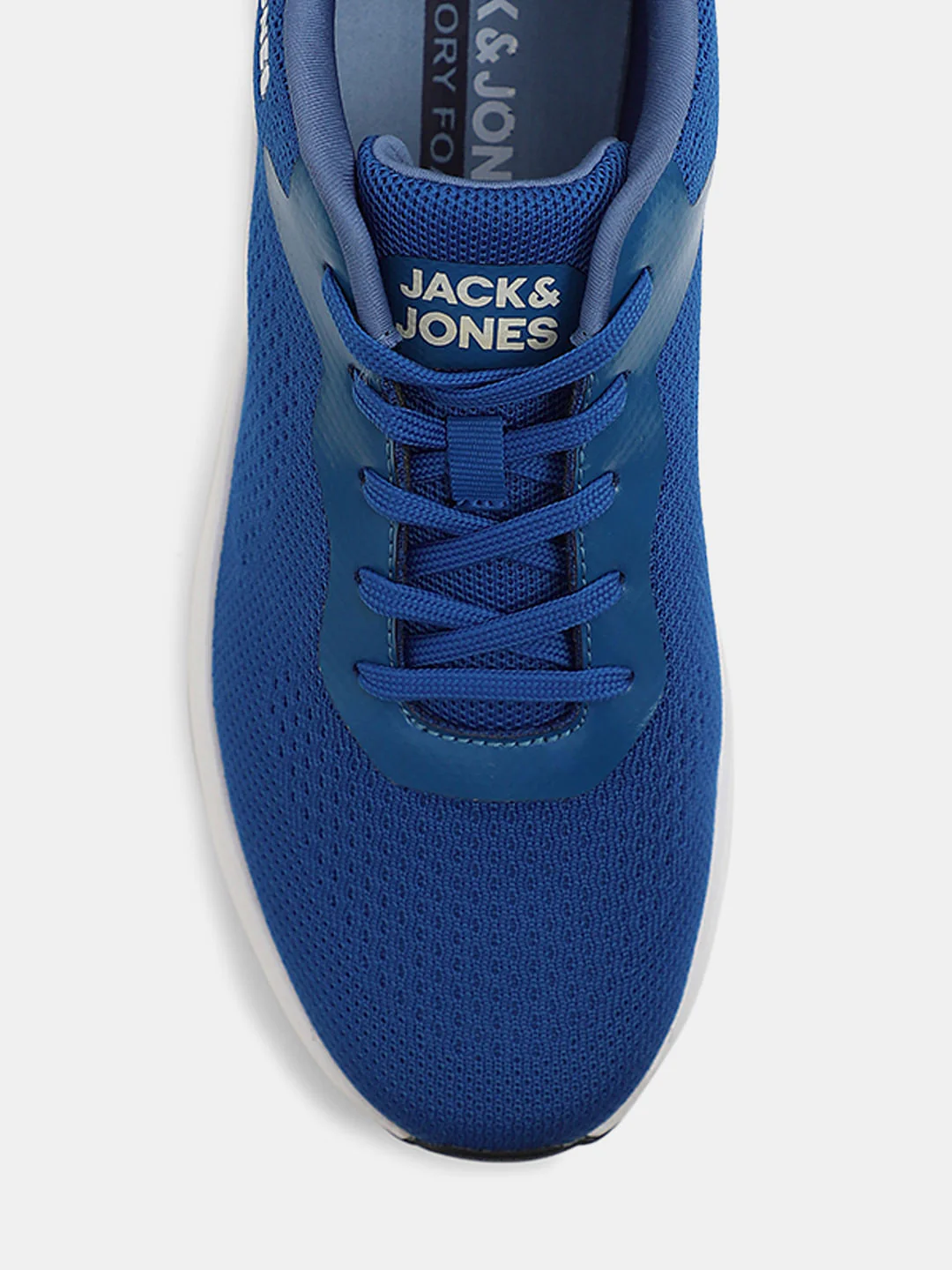 Blue Knit Lace-Up Sneakers - Image 7