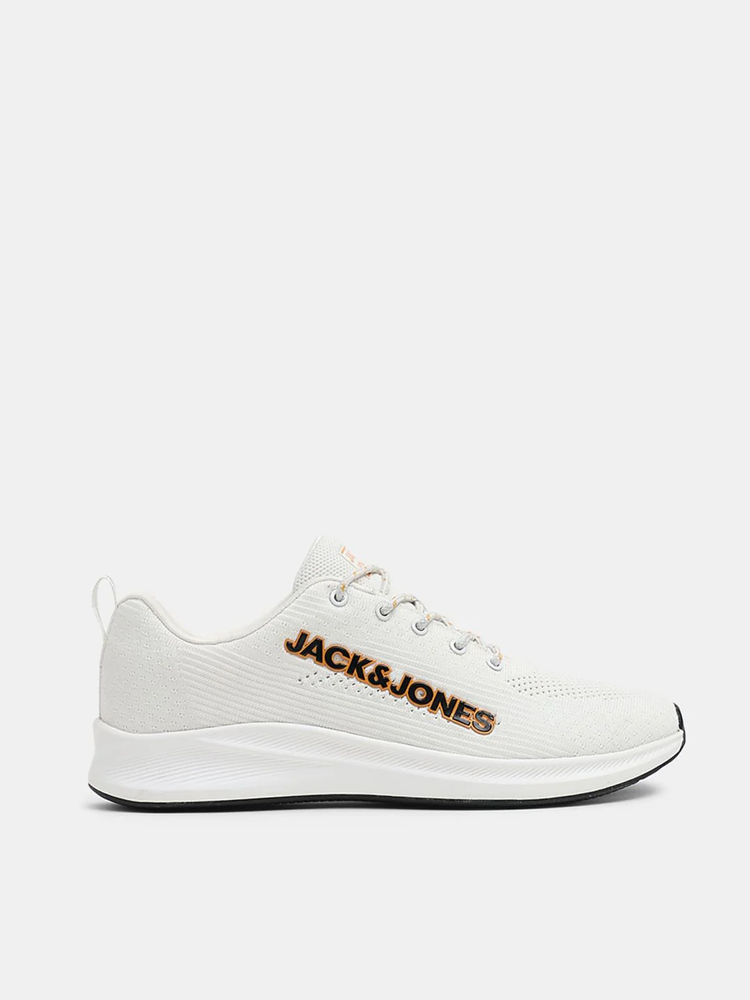 White Mesh Lace-Up Sneakers - Image 2