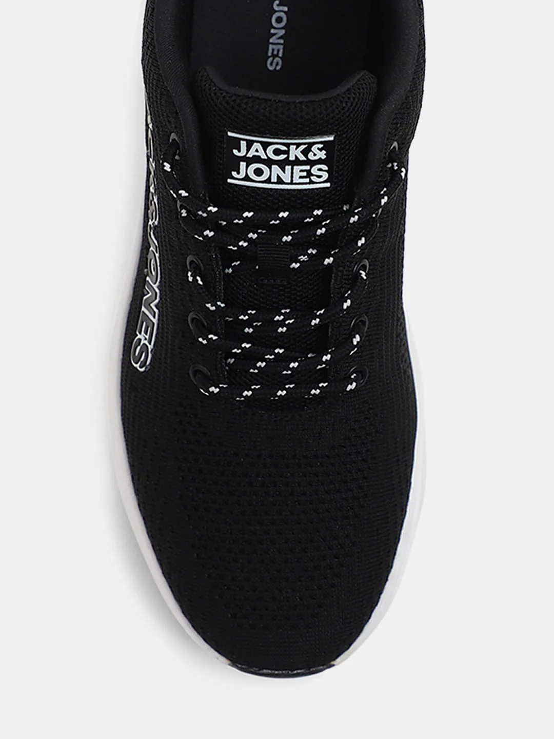 Black Mesh Lace-Up Sneakers - Image 7