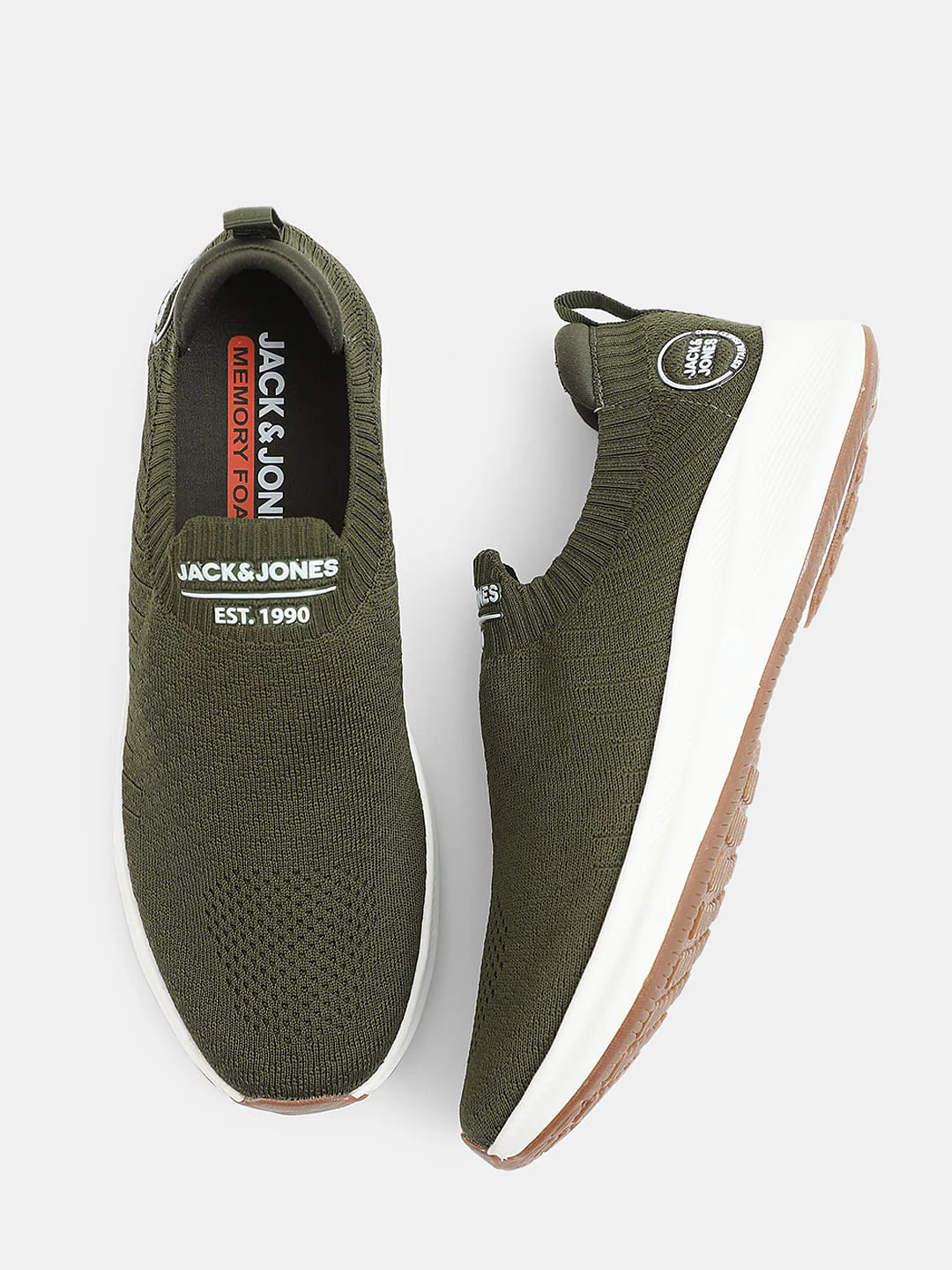 Olive Slip-On Sneakers - Image 3