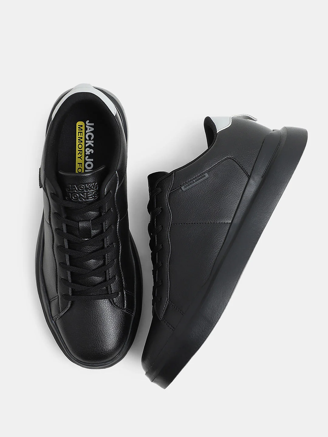 Black Premium Lace-Up Sneakers - Image 3