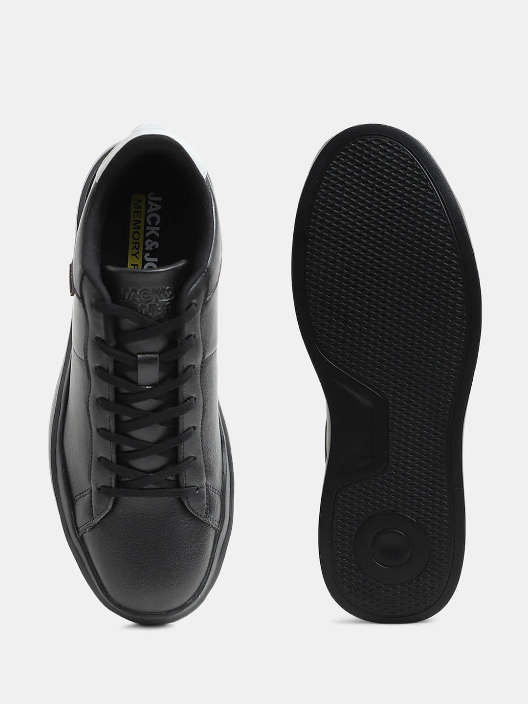 Black Premium Lace-Up Sneakers - Image 5