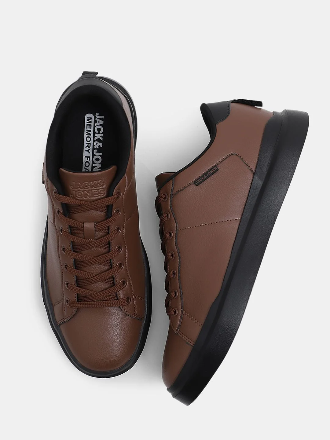 Brown Premium Lace Up Sneakers - Image 3