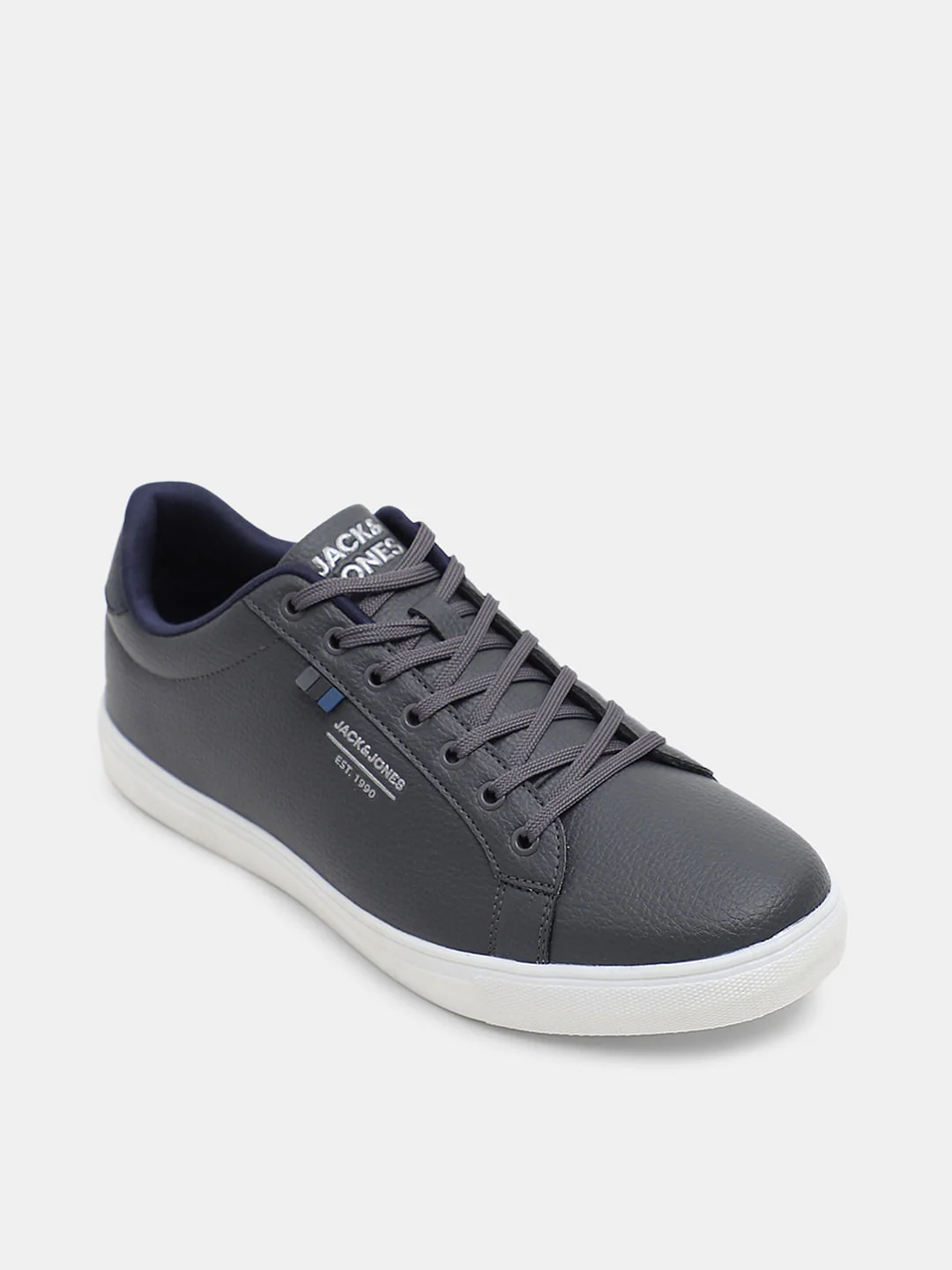Grey Premium Lace Up Sneakers - Image 4