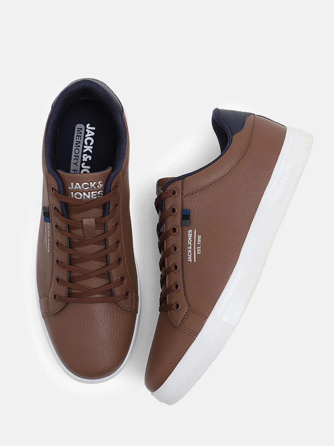 Brown Premium Lace Up Sneakers - Image 3