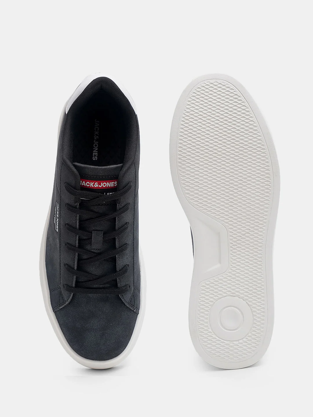 Black Vintage Lace-Up Sneakers - Image 5