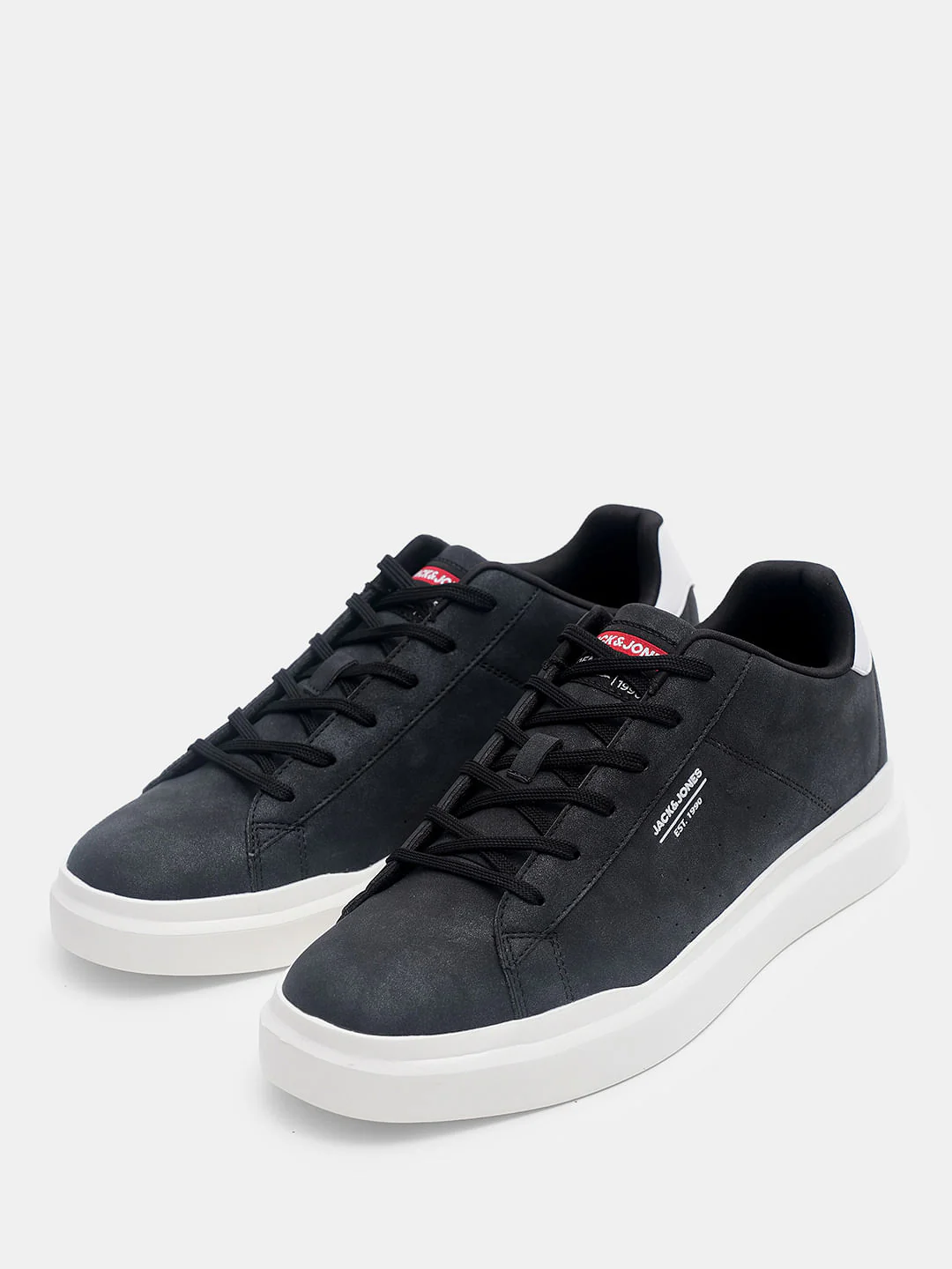 Black Vintage Lace-Up Sneakers - Image 6
