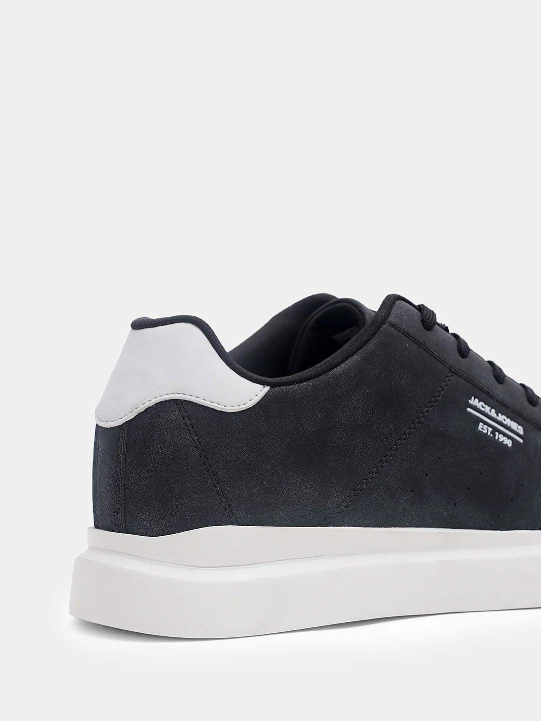 Black Vintage Lace-Up Sneakers - Image 8
