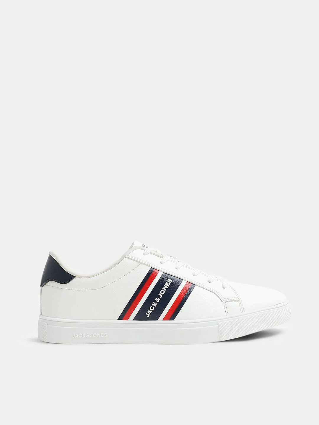 White Logo Print Sneakers - Image 2