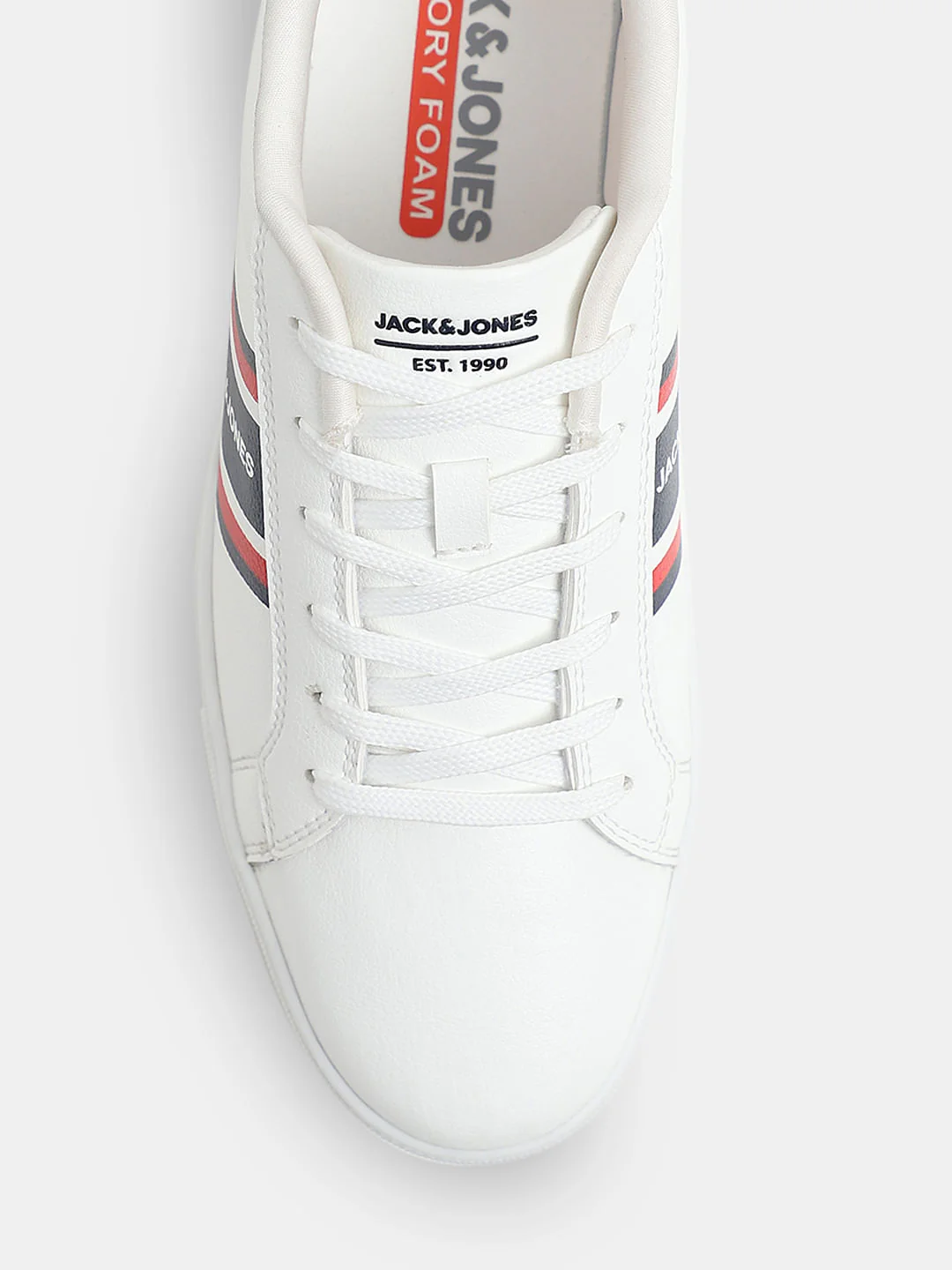 White Logo Print Sneakers - Image 7