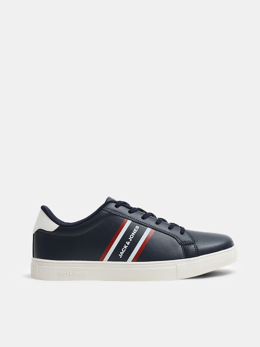 Navy Blue Logo Print Sneakers - Image 2