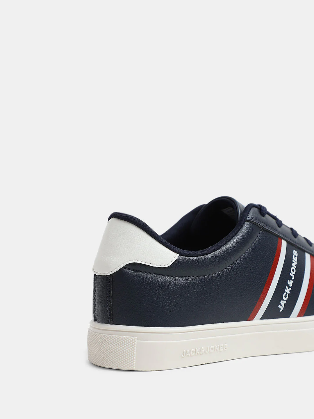 Navy Blue Logo Print Sneakers - Image 8