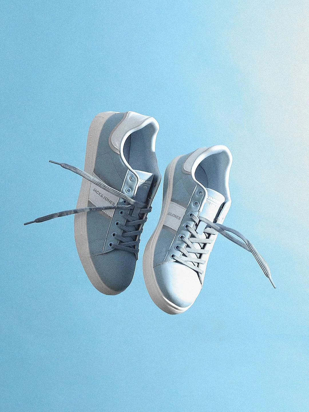 Light Blue Colourblocked Sneakers