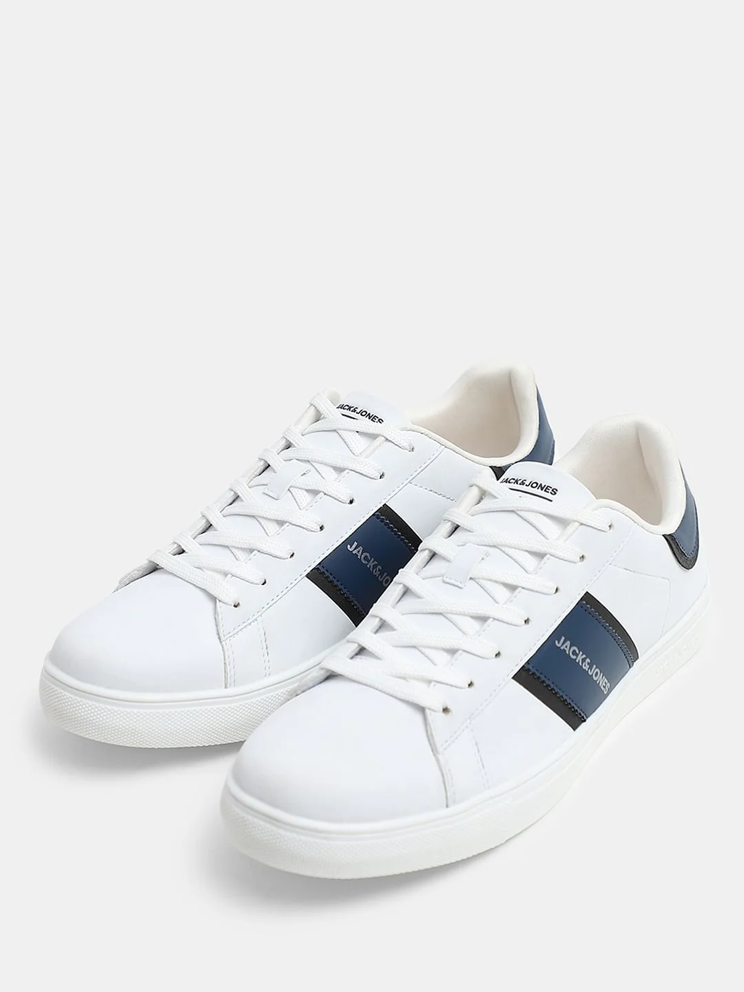 White Colourblocked Sneakers - Image 6