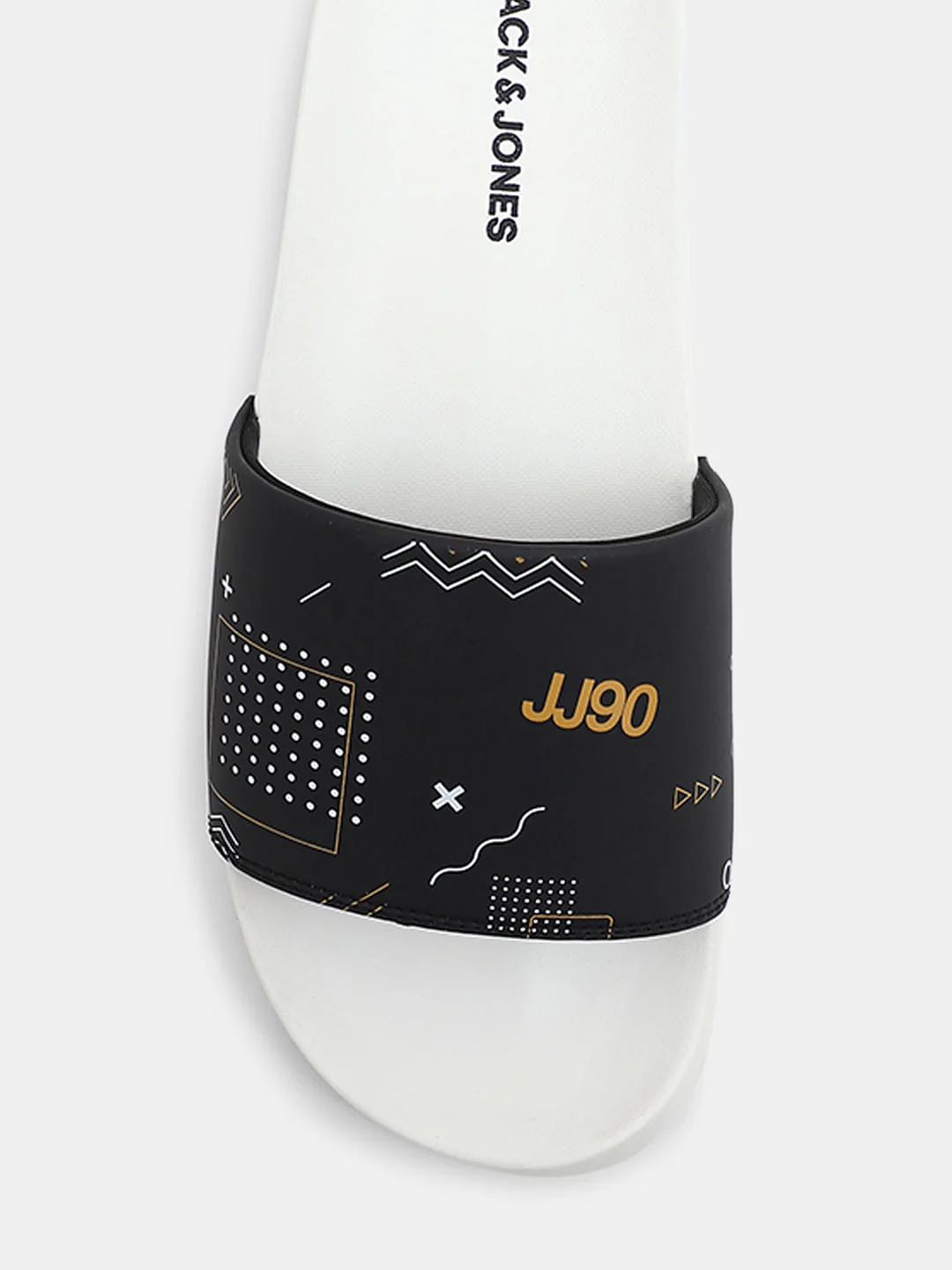 Yellow & White Printed Sliders - Image 7