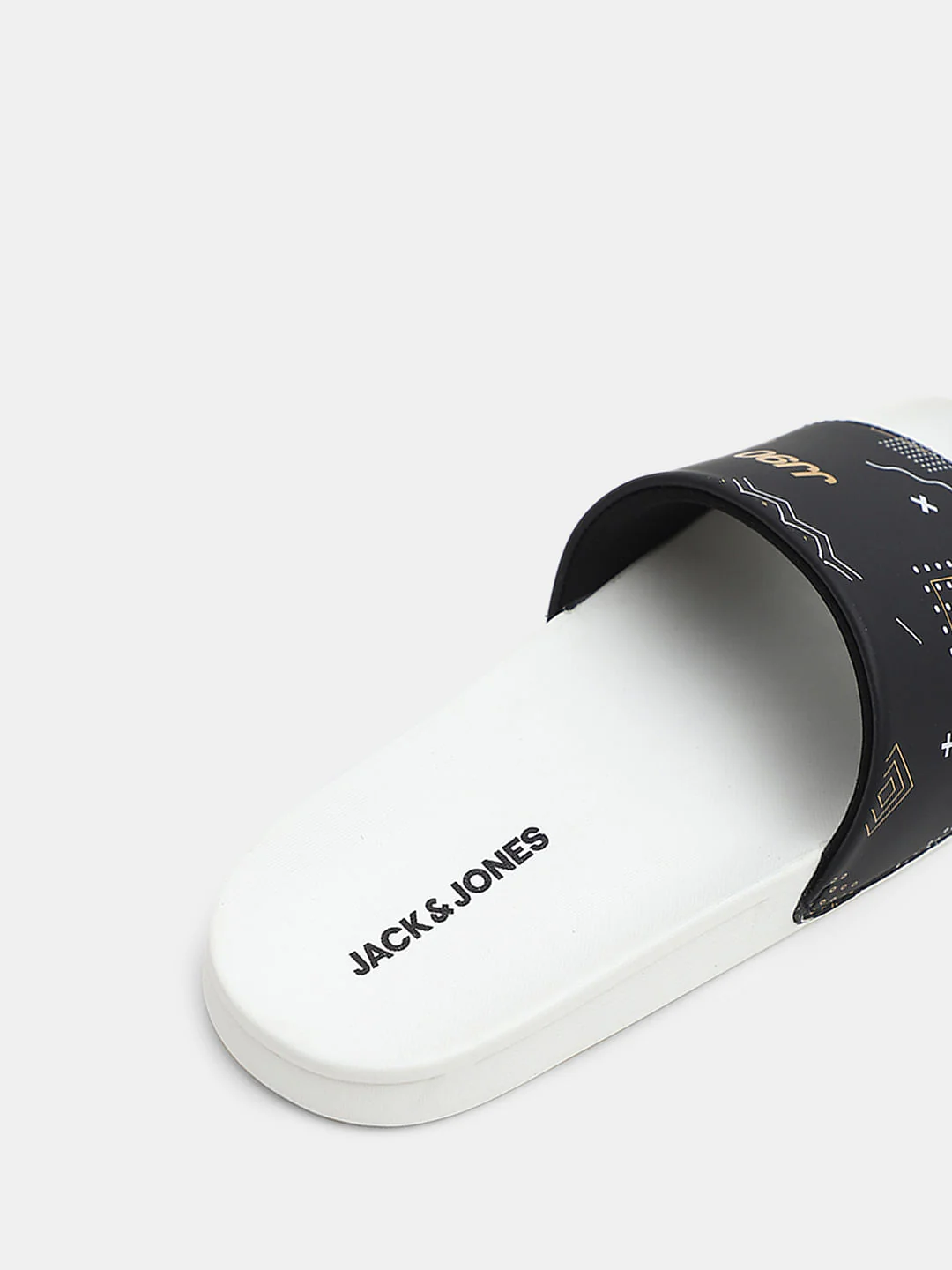 Yellow & White Printed Sliders - Image 8