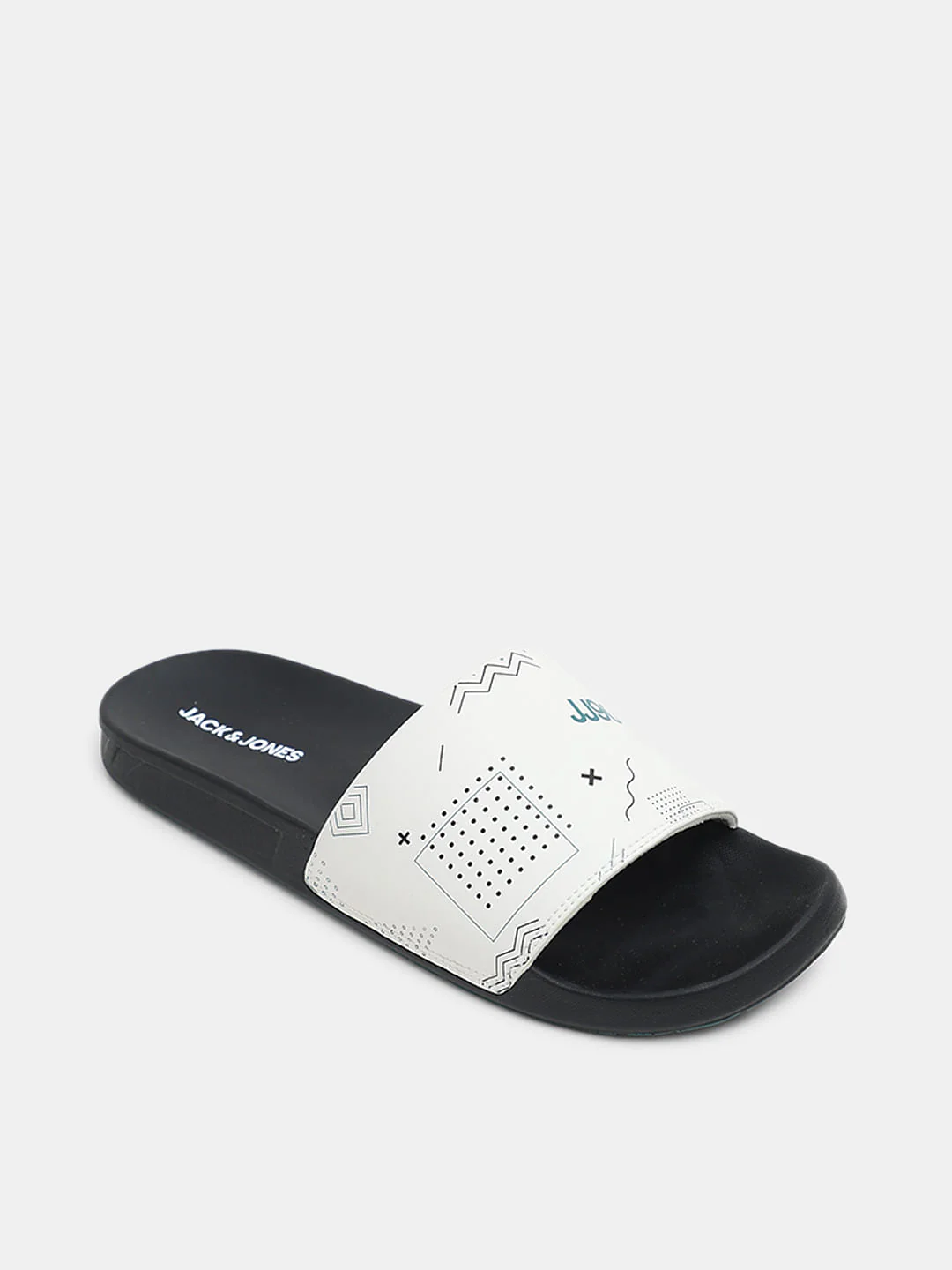 Black Printed Sliders - Image 4