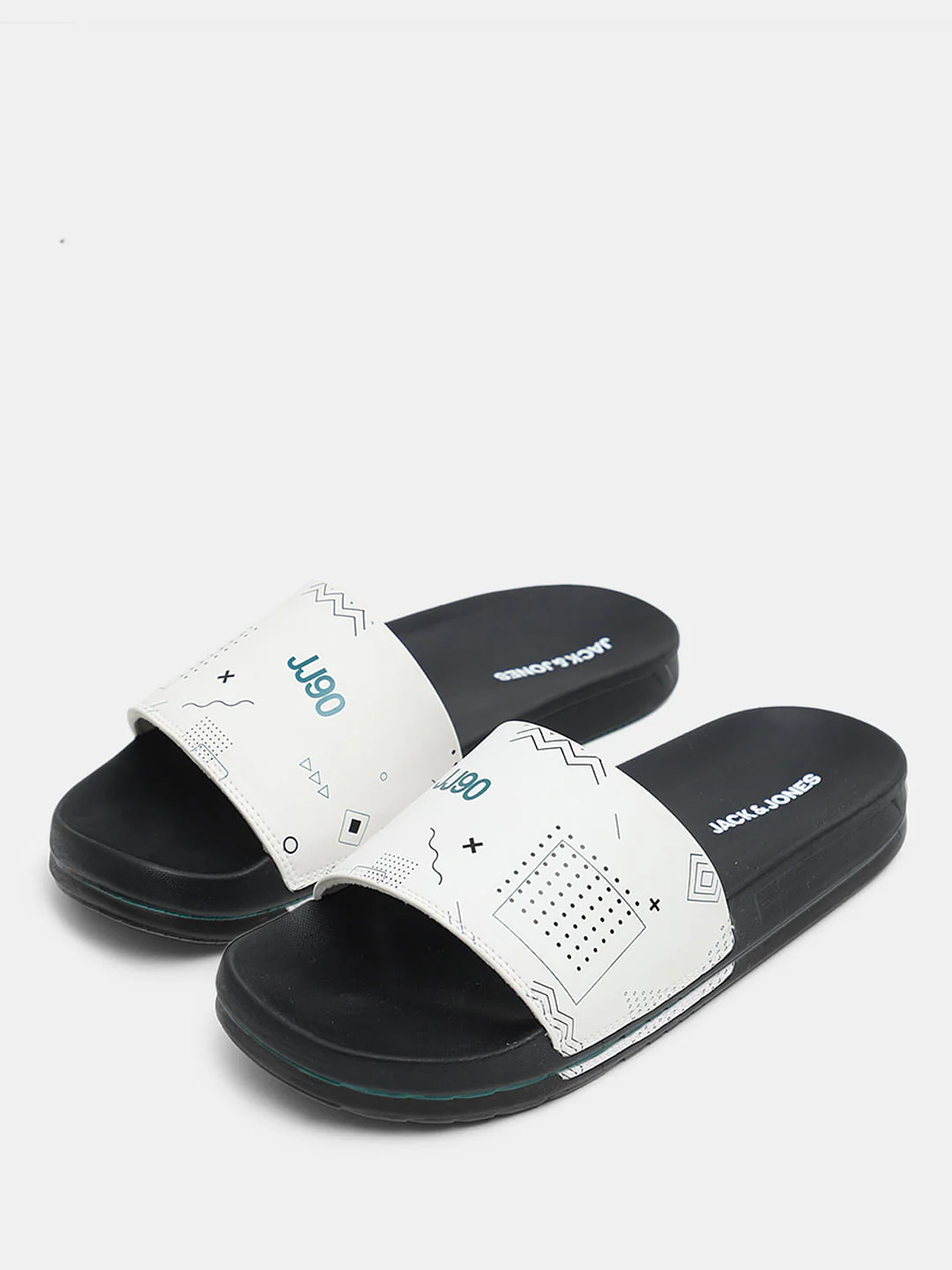 Black Printed Sliders - Image 6