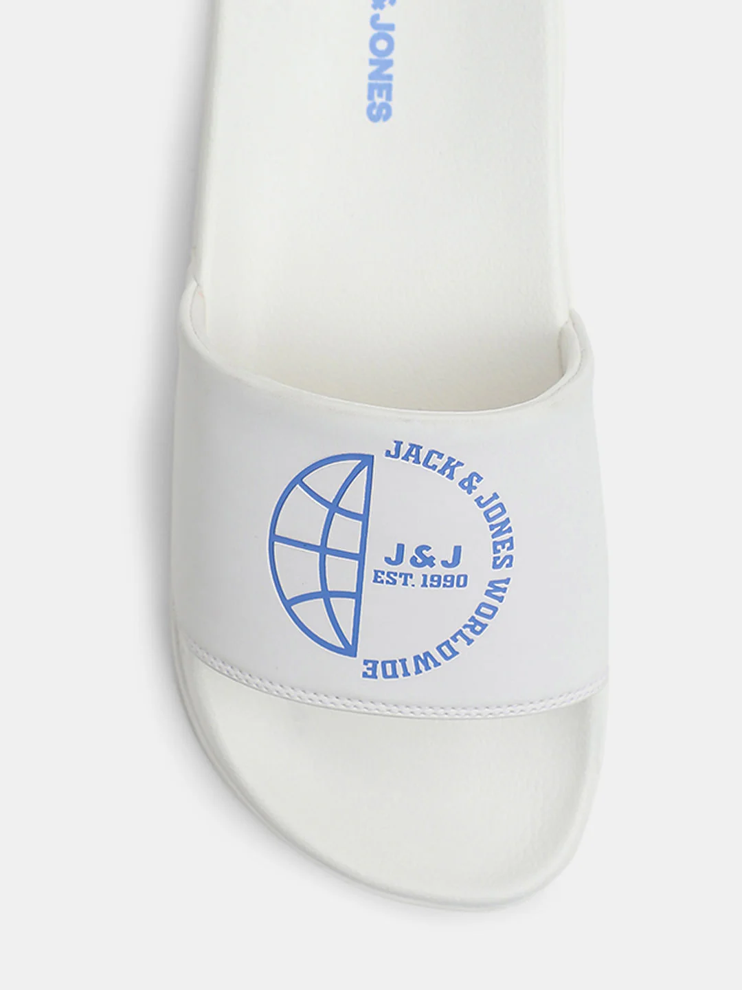 White Logo Print Sliders - Image 7