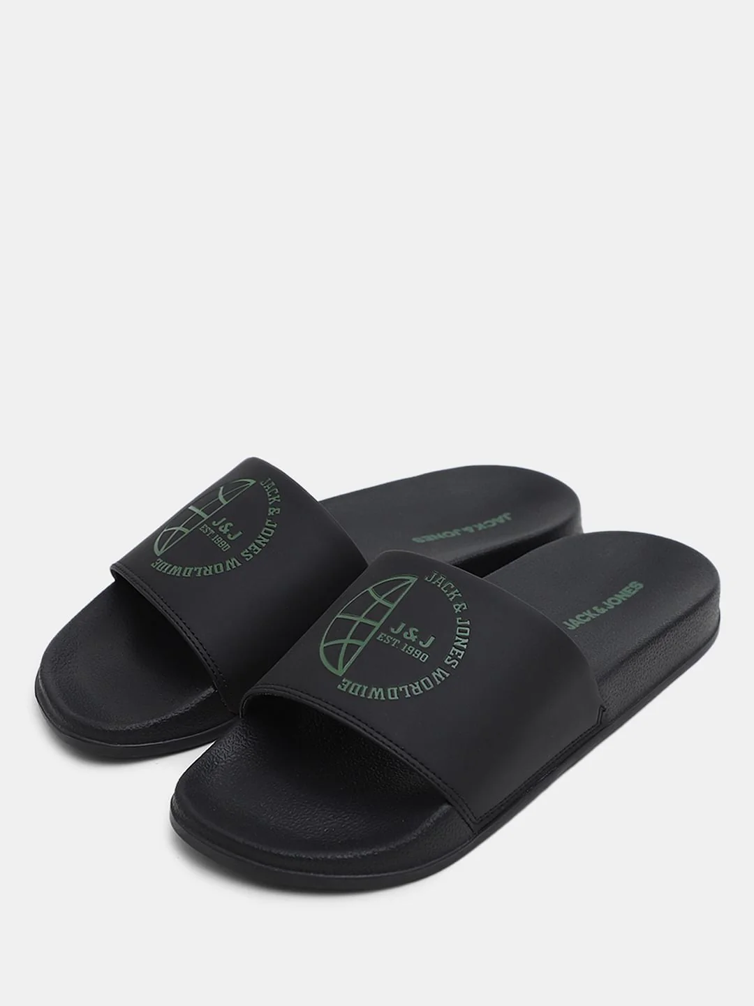 Black Logo Print Sliders - Image 6