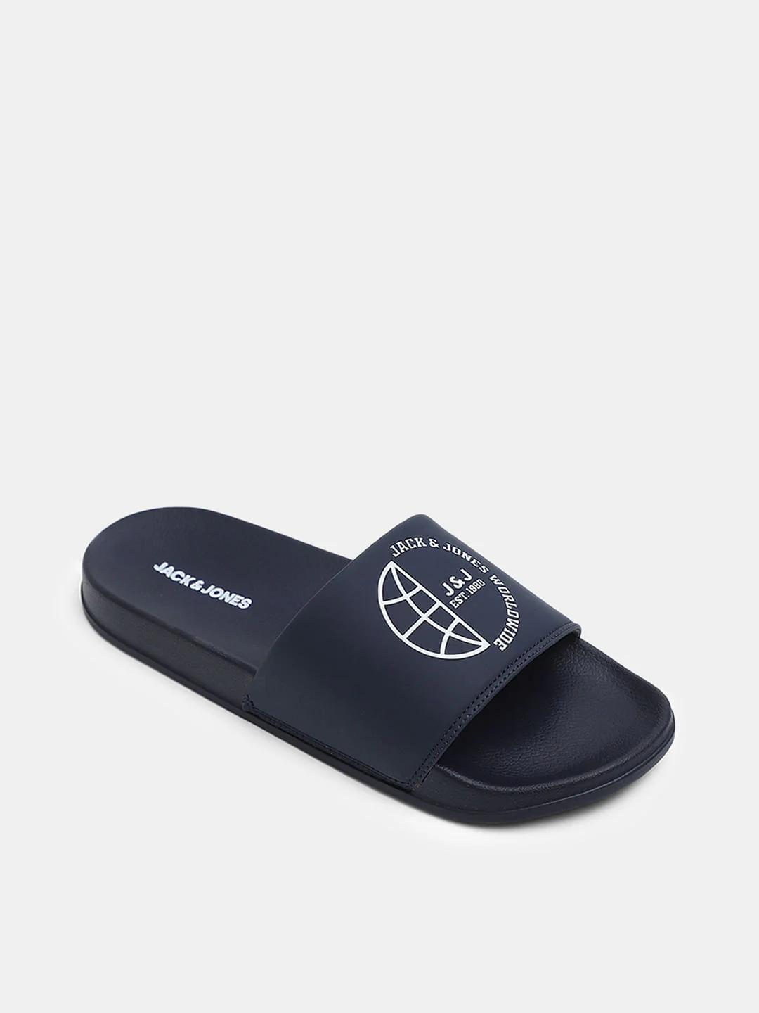 Dark Blue Logo Print Sliders - Image 4