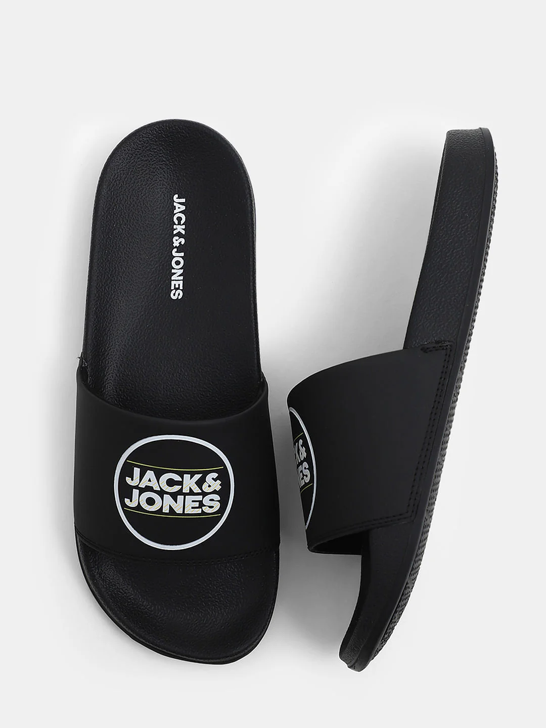 Black Logo Print Sliders - Image 3