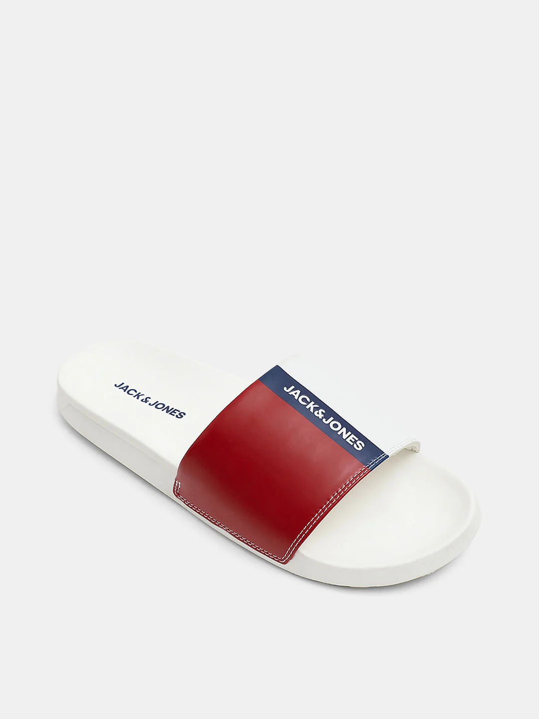 White Colourblocked Sliders - Image 4