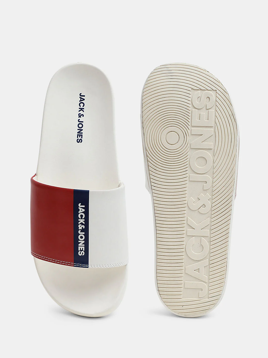White Colourblocked Sliders - Image 5