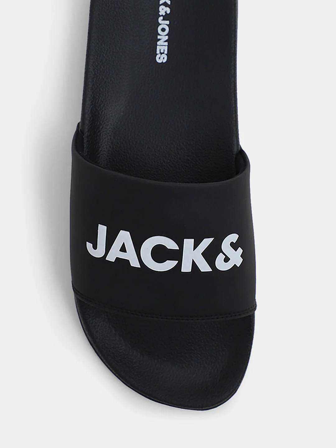 Black Logo Print Pool Sliders - Image 7