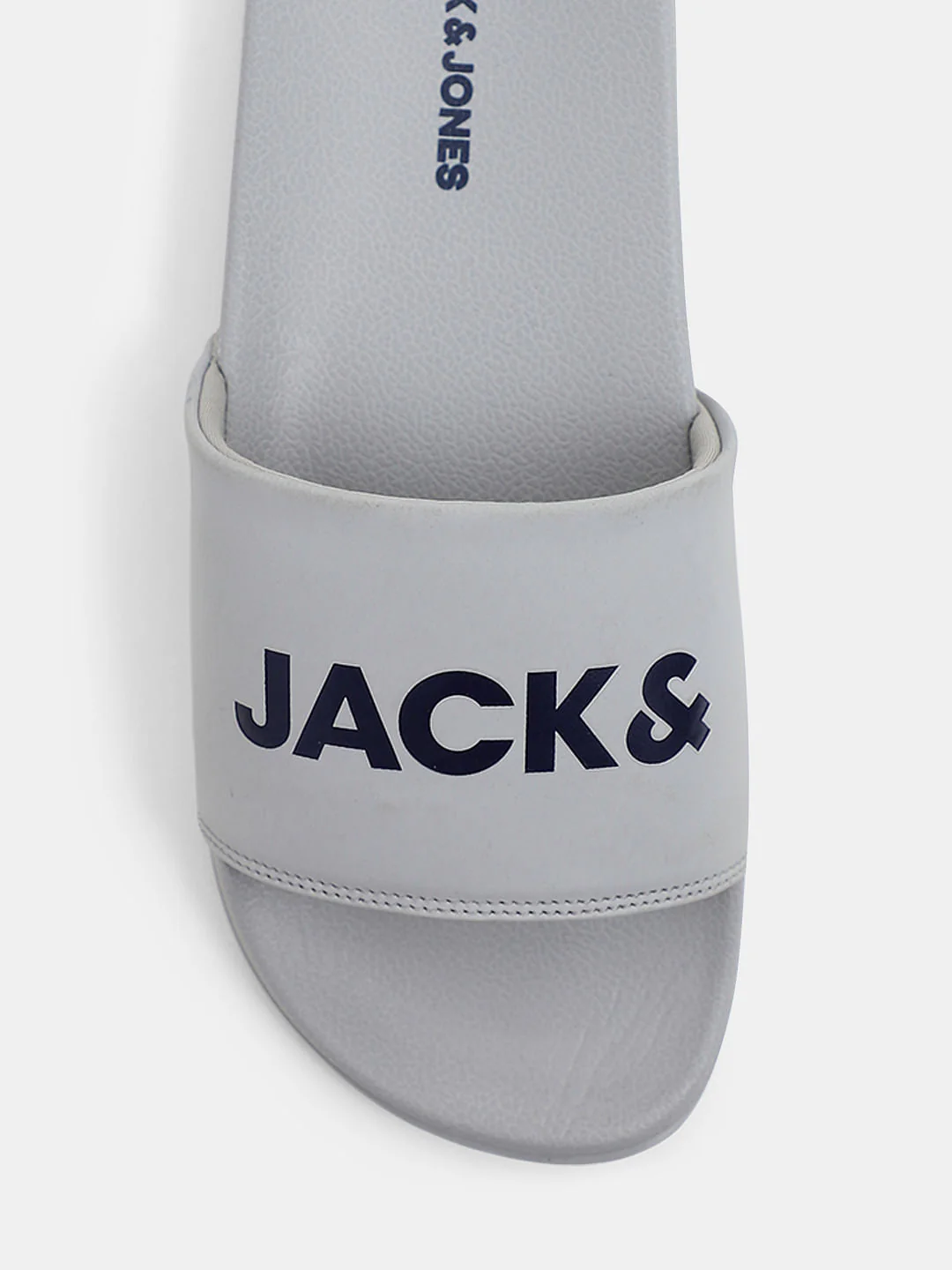 Grey Logo Print Pool Sliders - Image 7